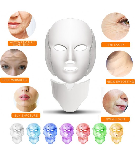 ماسک صورت و گردن LED Mask