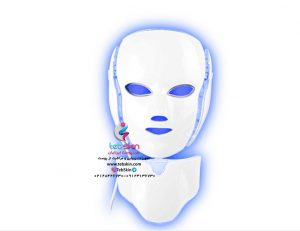 ماسک LED صورت و گردن با نور آبی