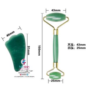 تصویر ماساژور صورت جید رولر Jade Roller